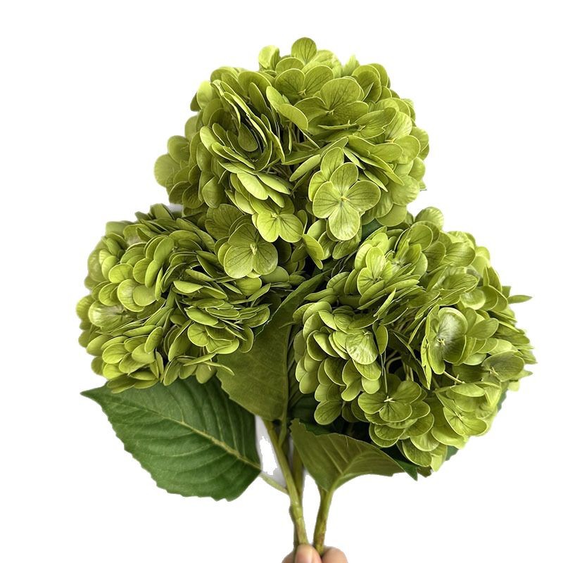 Picture of Artificial Flower 182 Pieces Large Hydrangea High Quality Moisturizing Hydrangea Wedding Floral Decoration Wedding Artificial Flower