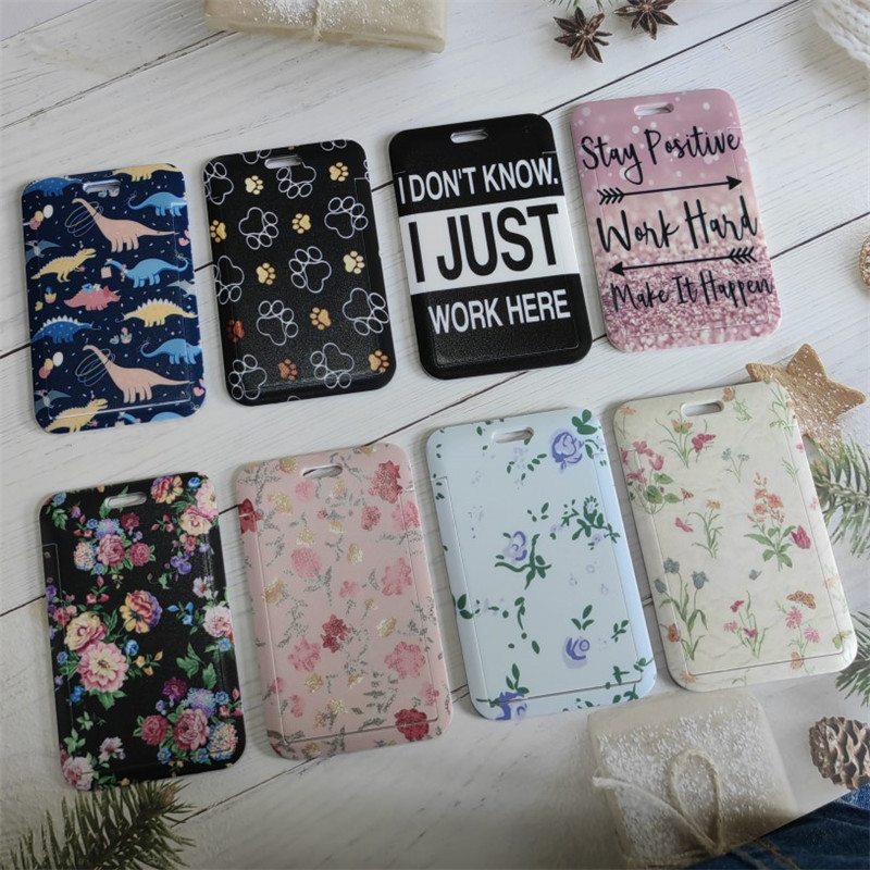 Amazon spot printing card set digital UV color printing dinosaur flower Nurse Badge work card push card