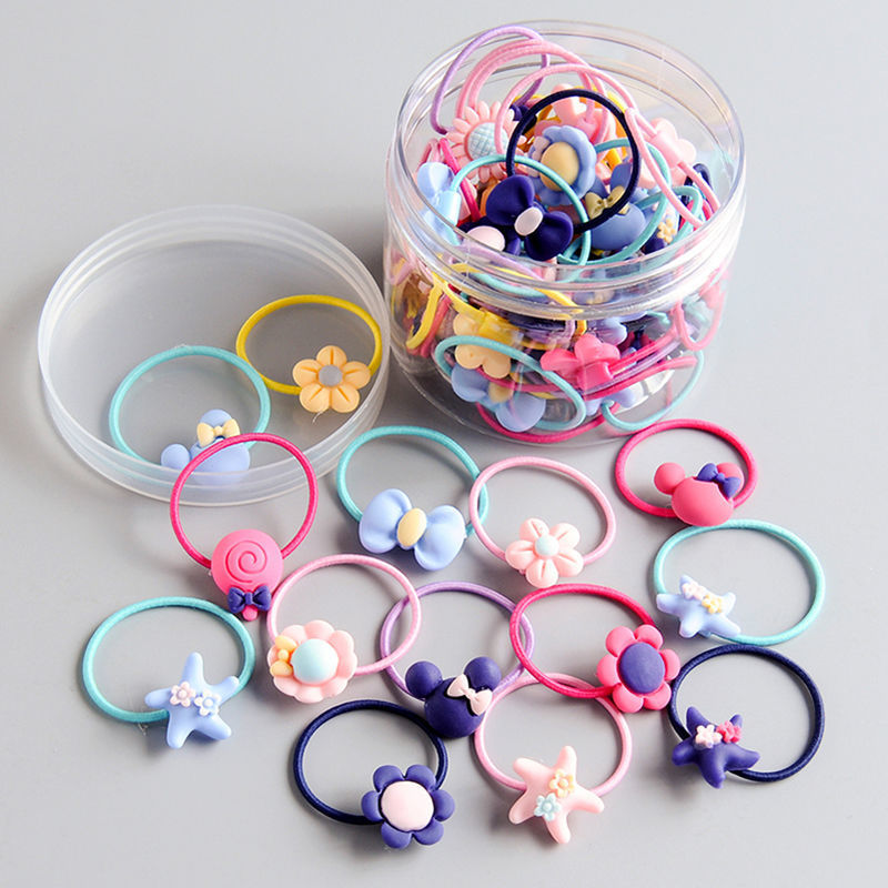 Picture of Children's hair rope hair ring does not hurt the hair of Korean baby girl rubber band hair rope headdress cute girl hair accessories