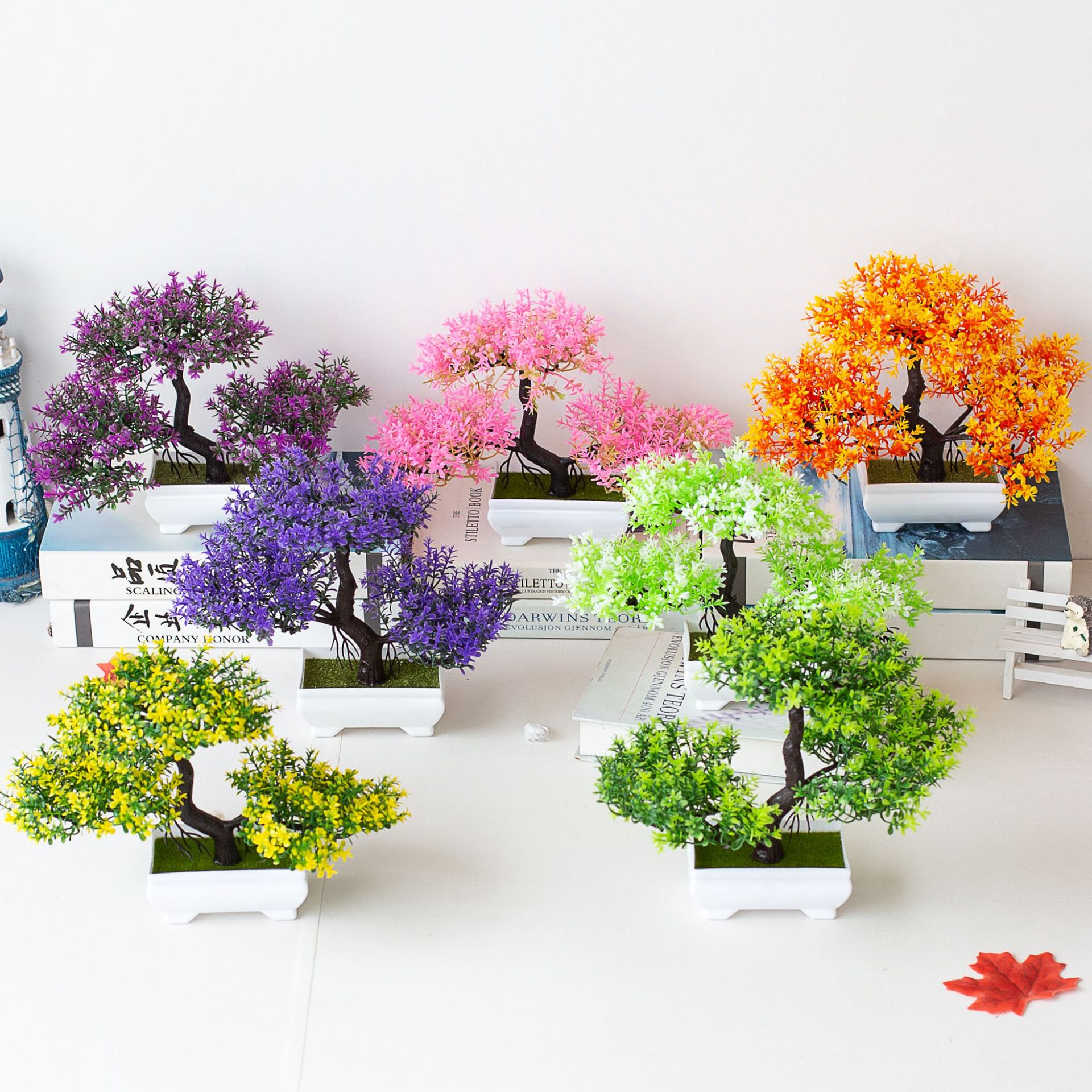Picture of Factory direct three-pronged small green pine simulation plant home decoration ornaments bonsai bonsai