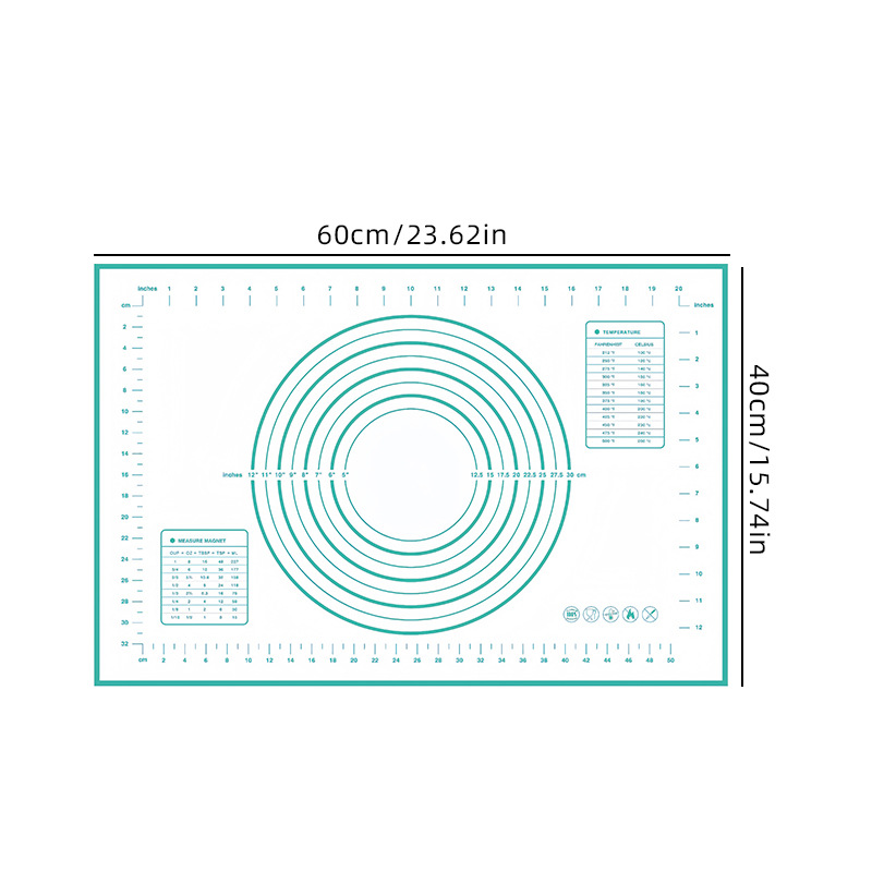 Picture of Cross-border hot sale thickened baking mat special silicone pad kneading mat extra large size 45*60 kneading mat with scale