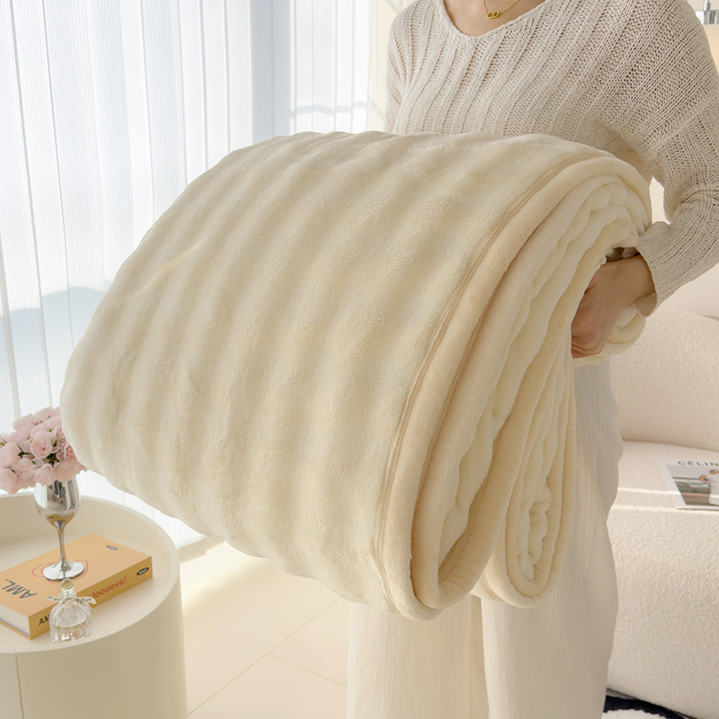 Picture of Class A blankets, rabbit plush sofa blankets, thickened milk velvet cover blankets, nap blankets, shawls, gifts