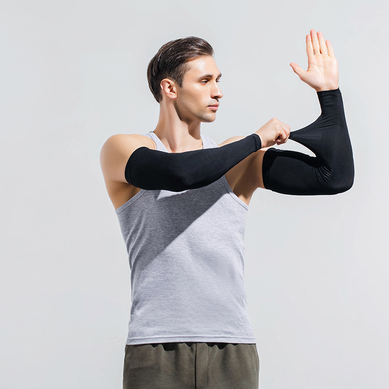 Picture of Sun Protection Sleeves for Men Plus Size Loose Arm Guards Plus Fat and Enlarged Ice Silk Sleeves Sun Protection Uv Protection Arm