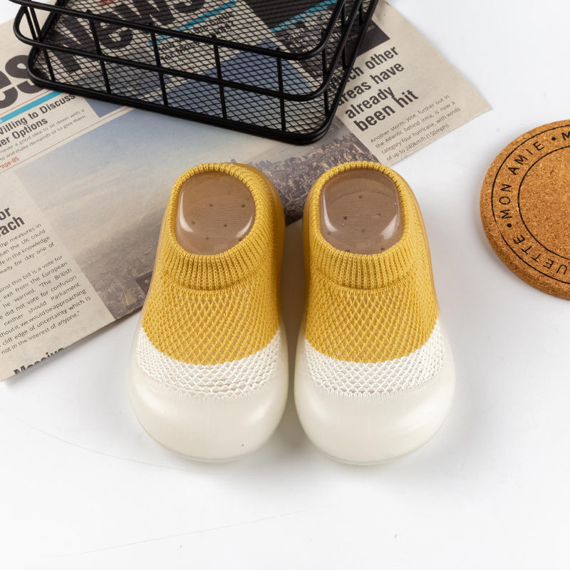 Picture of Summer New Baby Toddler Shoes Soft Sole Children's Socks Shoes Infant Floor Shoes Tile Mesh Shoes Breathable Learning to Walk