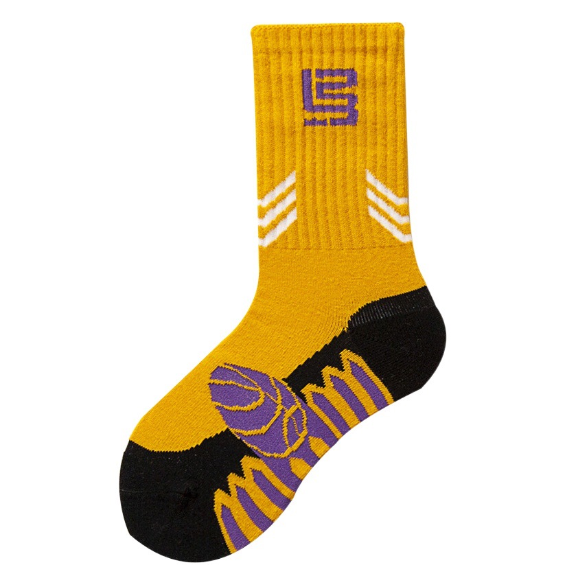 2022 new children's basketball football sports socks cotton 5-15 years old boys and girls students big children running socks
