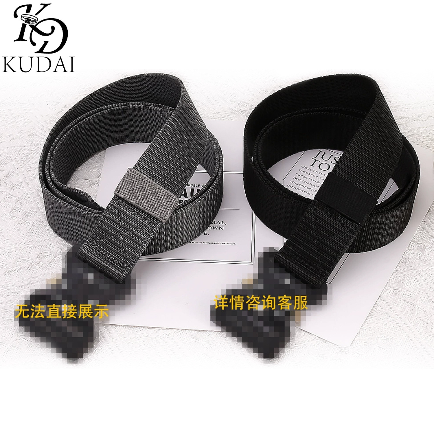 New all-match belt men's cobra buckle cloth belt sports tactical belt wholesale in stock men's belt high sense