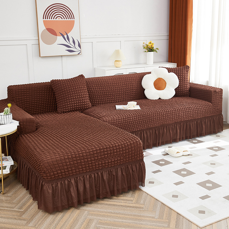 Picture of Thickened stretch seersucker lace sofa cover cover for imperial concubine single double combination sofa cover all-inclusive non-slip