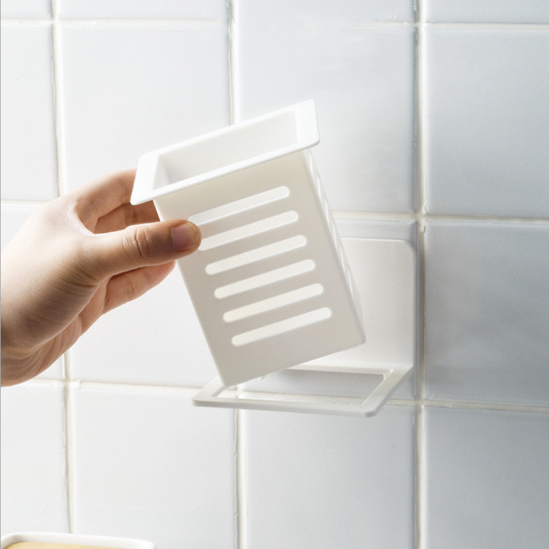 Picture of Japanese-Style Kitchen Chopstick Cage Punch-Free Wall-Mounted Household Spoon Chopstick Barrel Storage Box Storage Rack Storage Rack