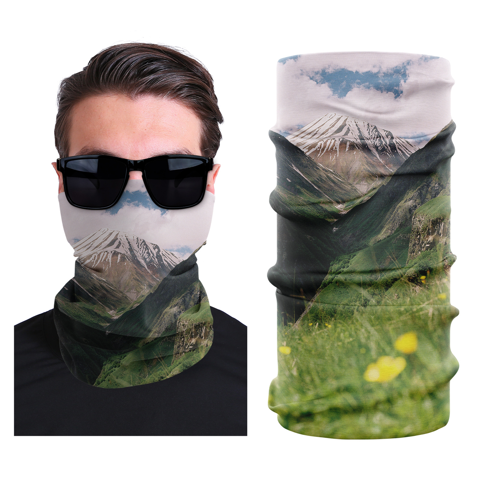 Picture of Xunhui magic scarf outdoor scarf mountaineering riding scarf high elastic seamless Ice Silk face towel cross-border bandana