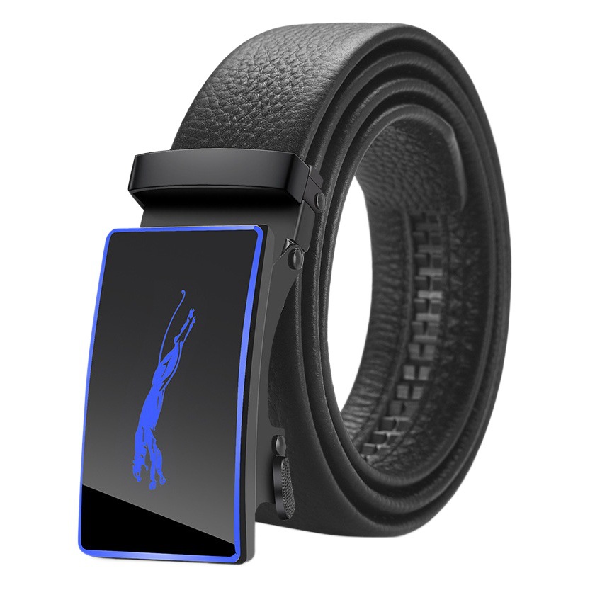 Belt men's wholesale high-end automatic buckle head middle-aged youth business belt trend men's belt men's manufacturers