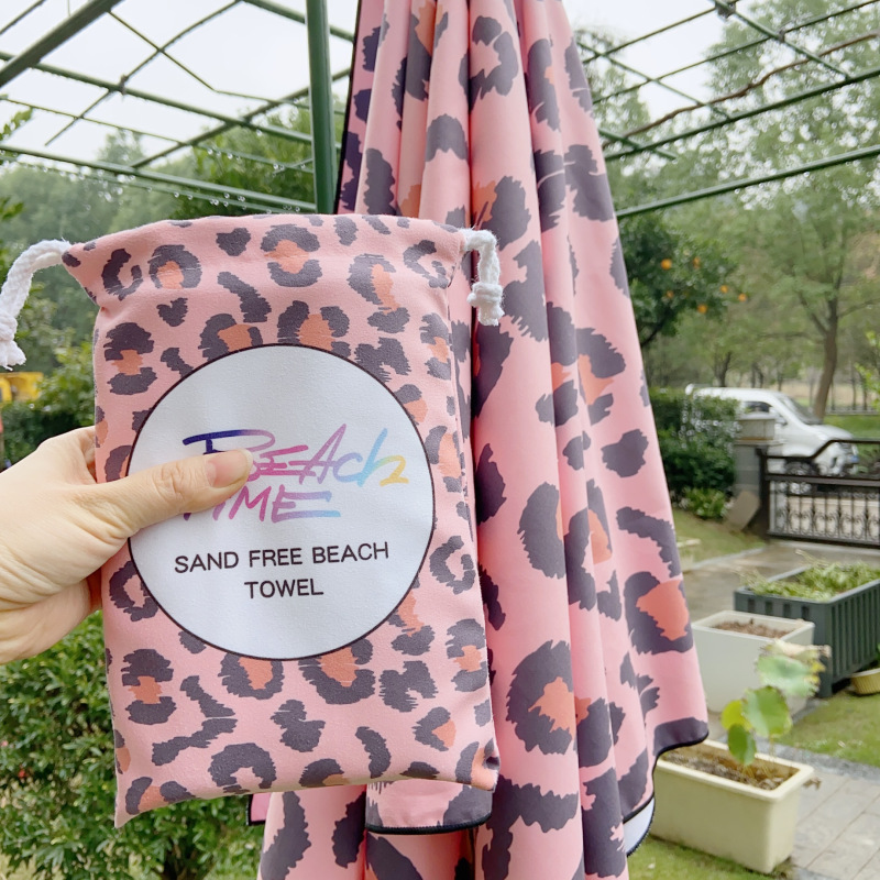 Picture of New Cross-Border Amazon European and American Double-Sided Velvet Quick-Drying Bath Towel Customizable Printed Towel Beach Swimming Beach Towel