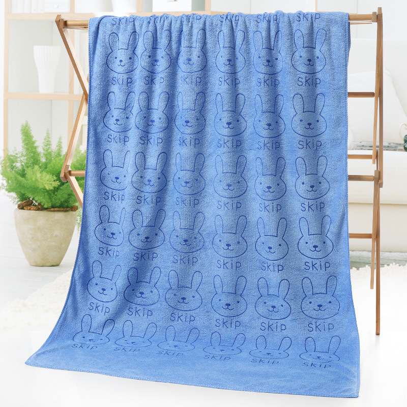 Picture of Microfiber thickened beach towel absorbent quick-drying adult large bath towel printed cartoon children's swimming bath towel wholesale