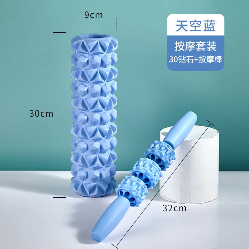 Picture of Factory sales hollow yoga column Mace EVA foam shaft muscle relaxer fitness massage stick roller barrel