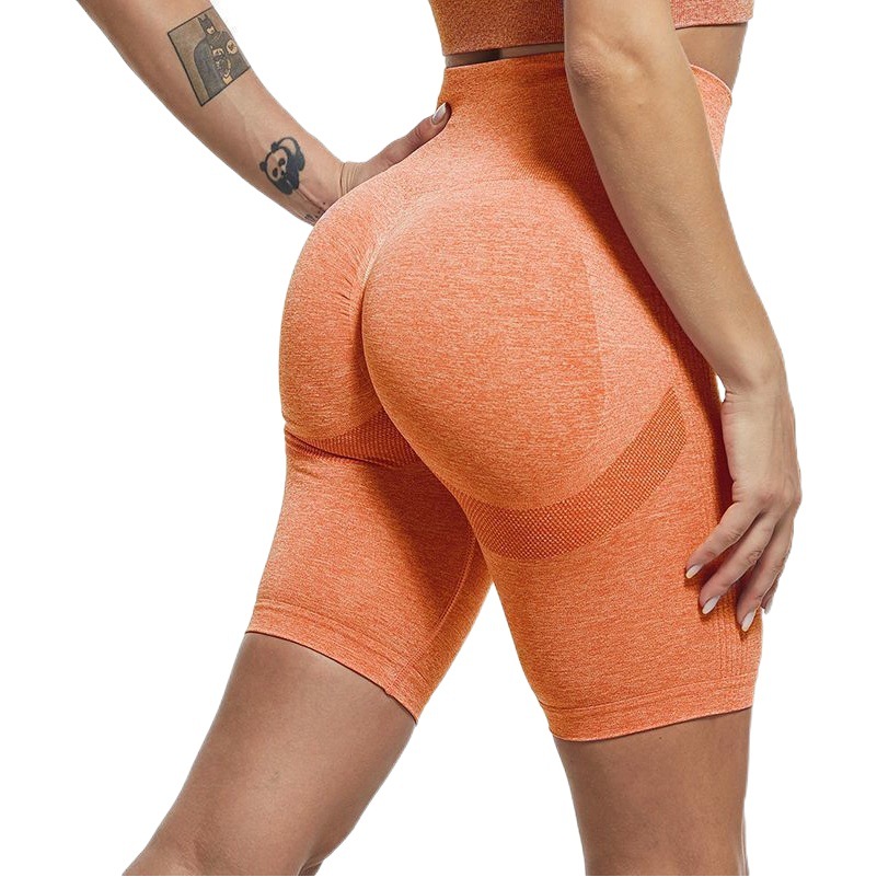 Sports Five-Point Pants, Tight-Fitting Butt-Lifting Shorts, Women's Leggings, Quick-Drying Fitness Pants, High-Waisted Butt-Lifting Outerwear, Seamless Design