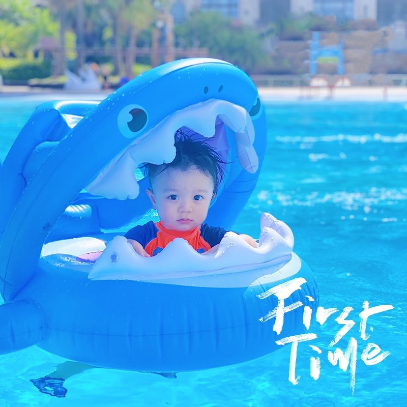 Picture of Children's swimming ring armpit ring seat ring 1-6 years old children's aircraft steering wheel inflatable Mount baby 2 boys and girls