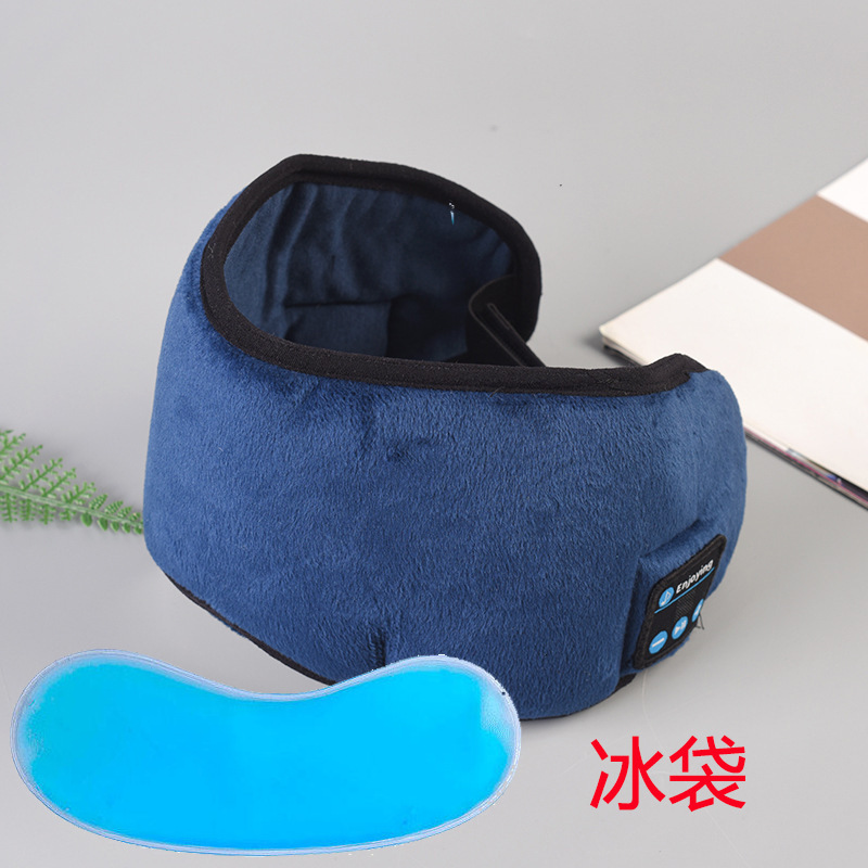 Picture of Cross-border 3D Bluetooth eye mask headset smart wireless music call ear mask breathable sleep artifact shading eye mask
