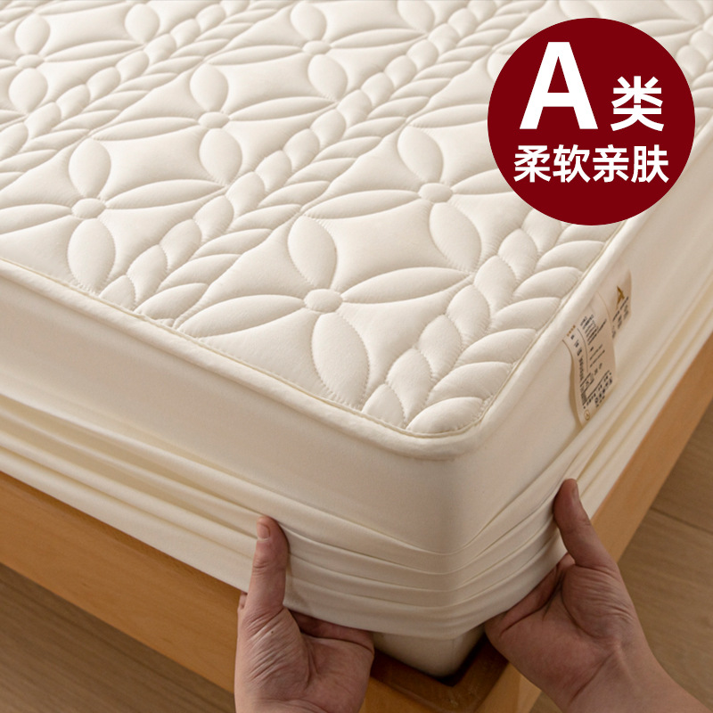 Picture of Waterproof urine-proof bed hat single piece thickened Simmons mattress protector all-inclusive bedspread 2024 new all-season universal