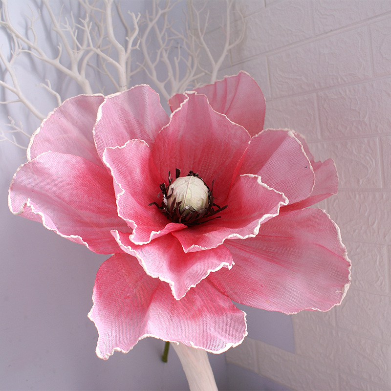Picture of Large Artificial Poppy Flower Wall Decoration for Wedding Aisle, Window Display, and Festive Atmosphere