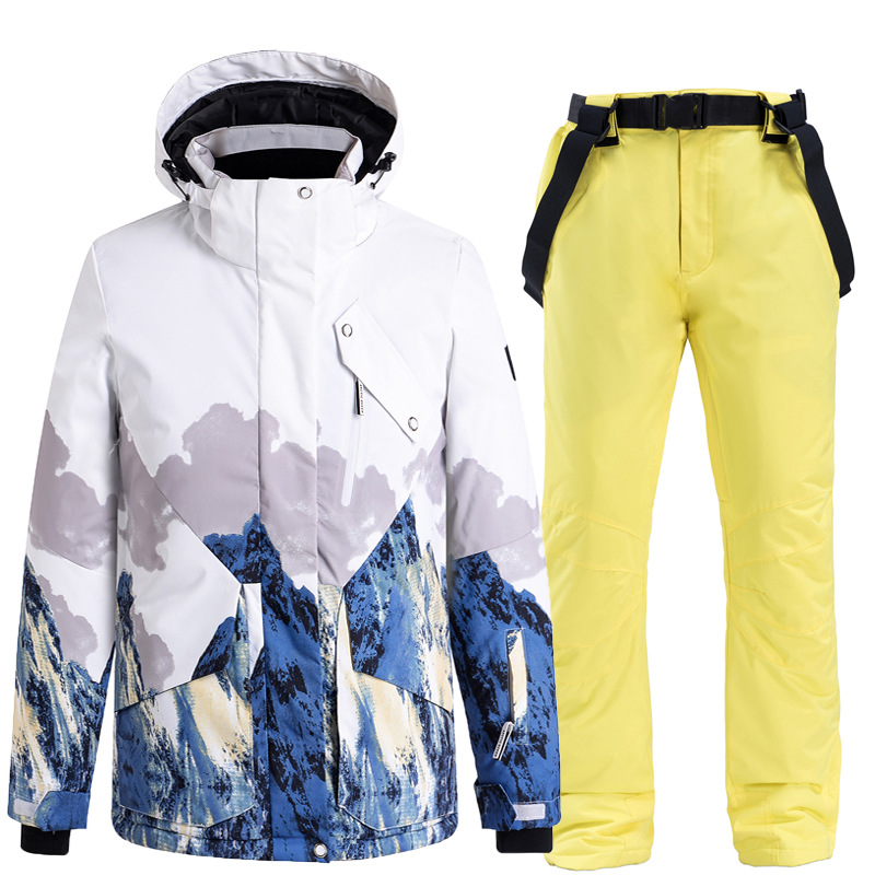 Picture of New Snowboard Ski Suit suit Men's and Women's Couple's Warm Thickened Korean Style Ski Suit Pants