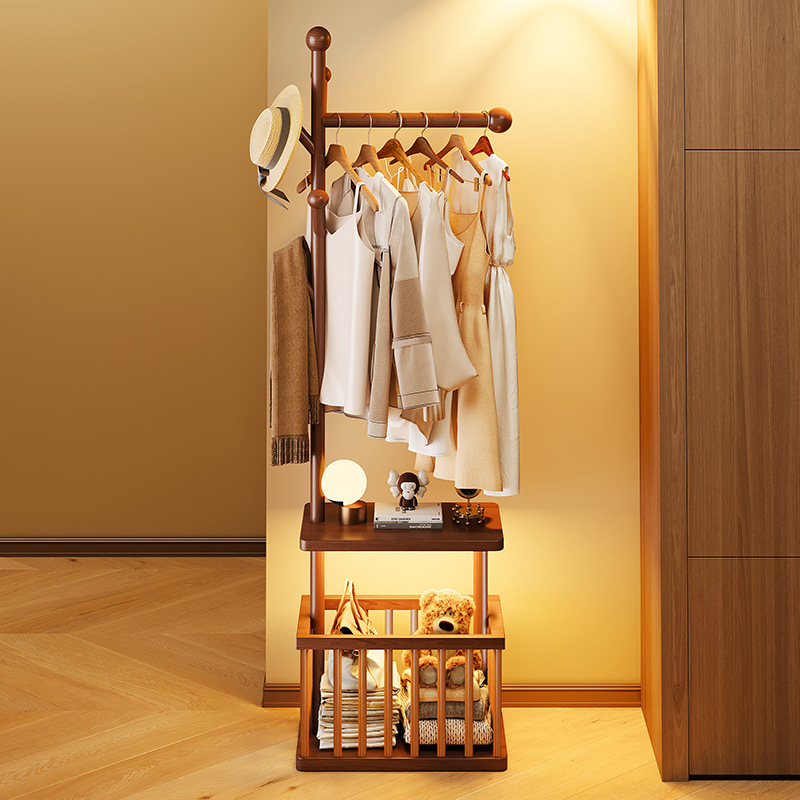 Coat rack, entrance door, hanging hanging hanger, home bedroom simple clothes rack, rental house drying rack, storage storage