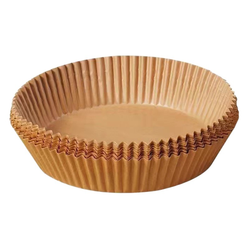 Air Fryer Special Paper Plate Household High Temperature Resistant Oil-Absorbing Paper Pad Food Oven Baking Silicone Paper Baking Paper Plate