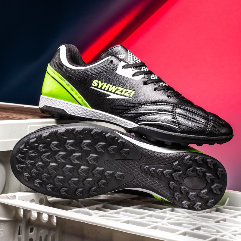 Cross-Border Large Size Football Shoes for Men and Women with Long Broken Spikes for Artificial Ground Primary and Secondary School Students Competition Training Shoes Youth Sports Shoes