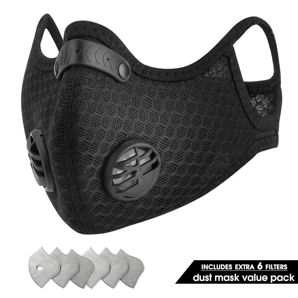 Washable Outdoor Protective Mask Fabric Breathable Environmental Protection Adsorption Granular Mesh Sandwich Mesh