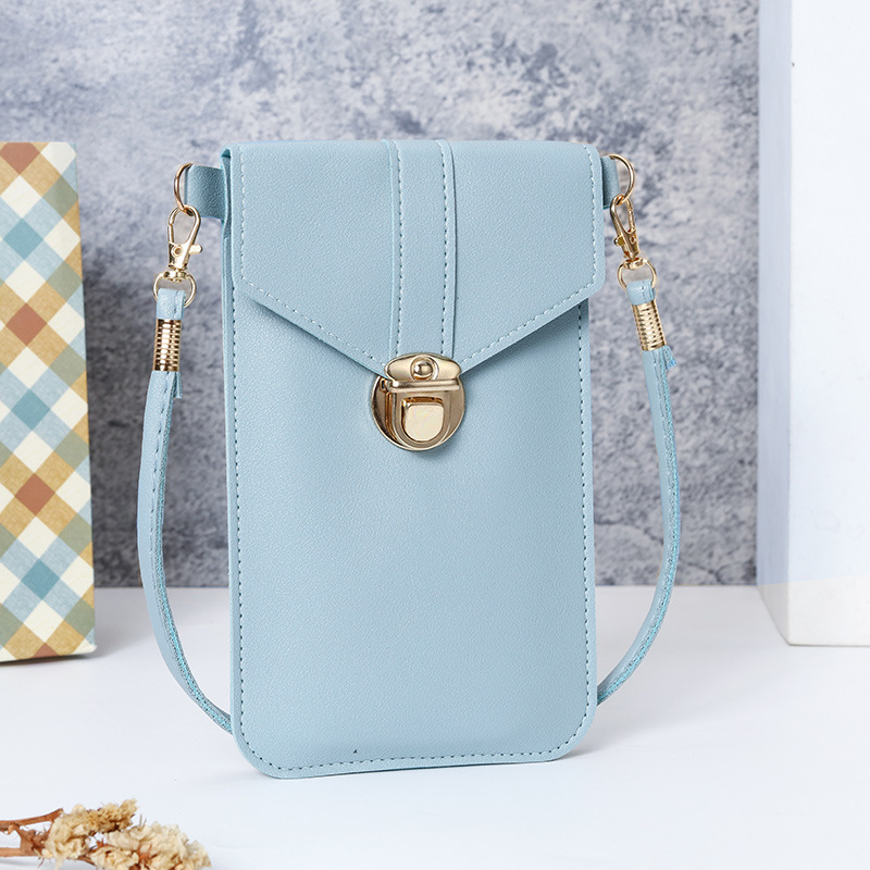 Picture of Touchscreen Mobile Phone Coin Purse Women's New Fashionable Multi-function Korean Style Fashionable Shoulder All-match Simple Crossbody Bag