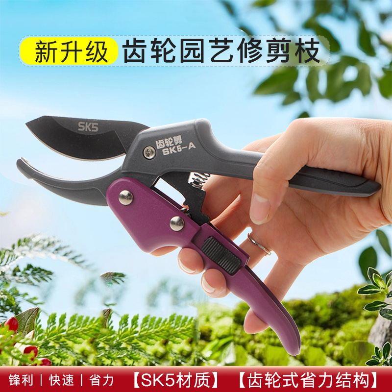 Gear shears pruning shears gardening shears garden shears pruning shears Fruit tree pruning shears SK85 fruit picking shears garden tools