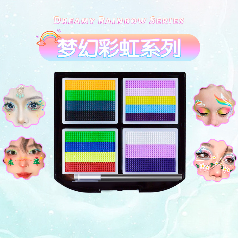 Picture of Children's Human Face Painting suit Festival Comic-Con Makeup 3D Painting Pigments Water-soluble Washable Pigments