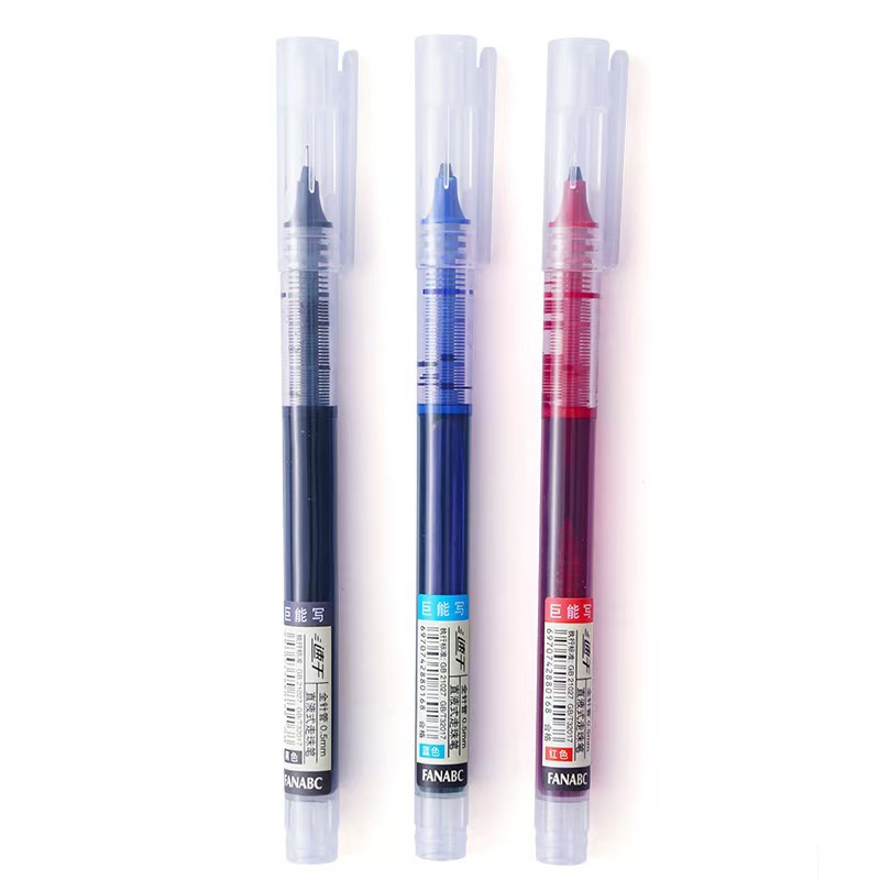Picture of Direct liquid quick-drying ball pen gel pen student water pen office stationery special pen wholesale black and red pen