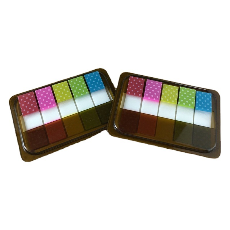 High-value Post-it Notes This Classification Index Sticker Color Wave Dot Fluorescent Label Sticker Indication Sticker Sticker Sticker
