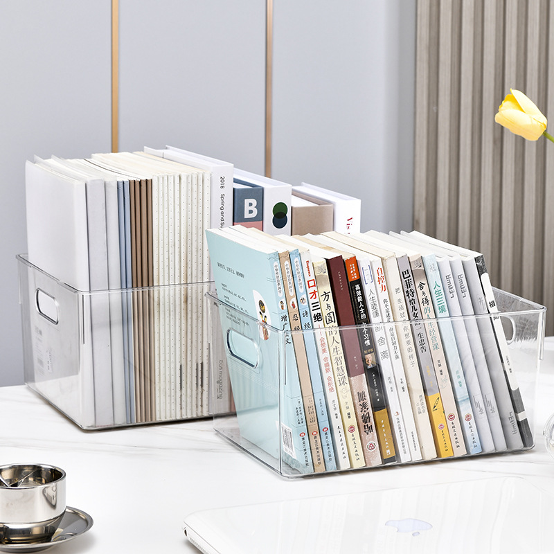 Book Storage Box Transparent Kidsren's Picture Book Storage Box Desktop Book Storage Artifact