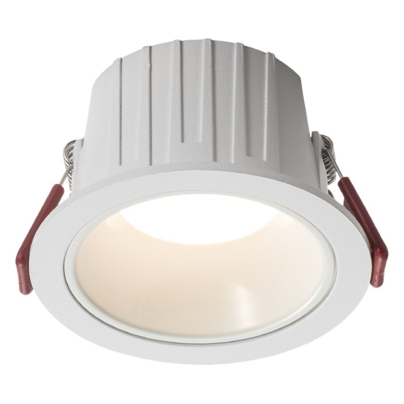 Embedded ultra-thin led tube wholesale bedroom lamp household ceiling lamp living room hole lamp anti-glare three-color barrel lamp