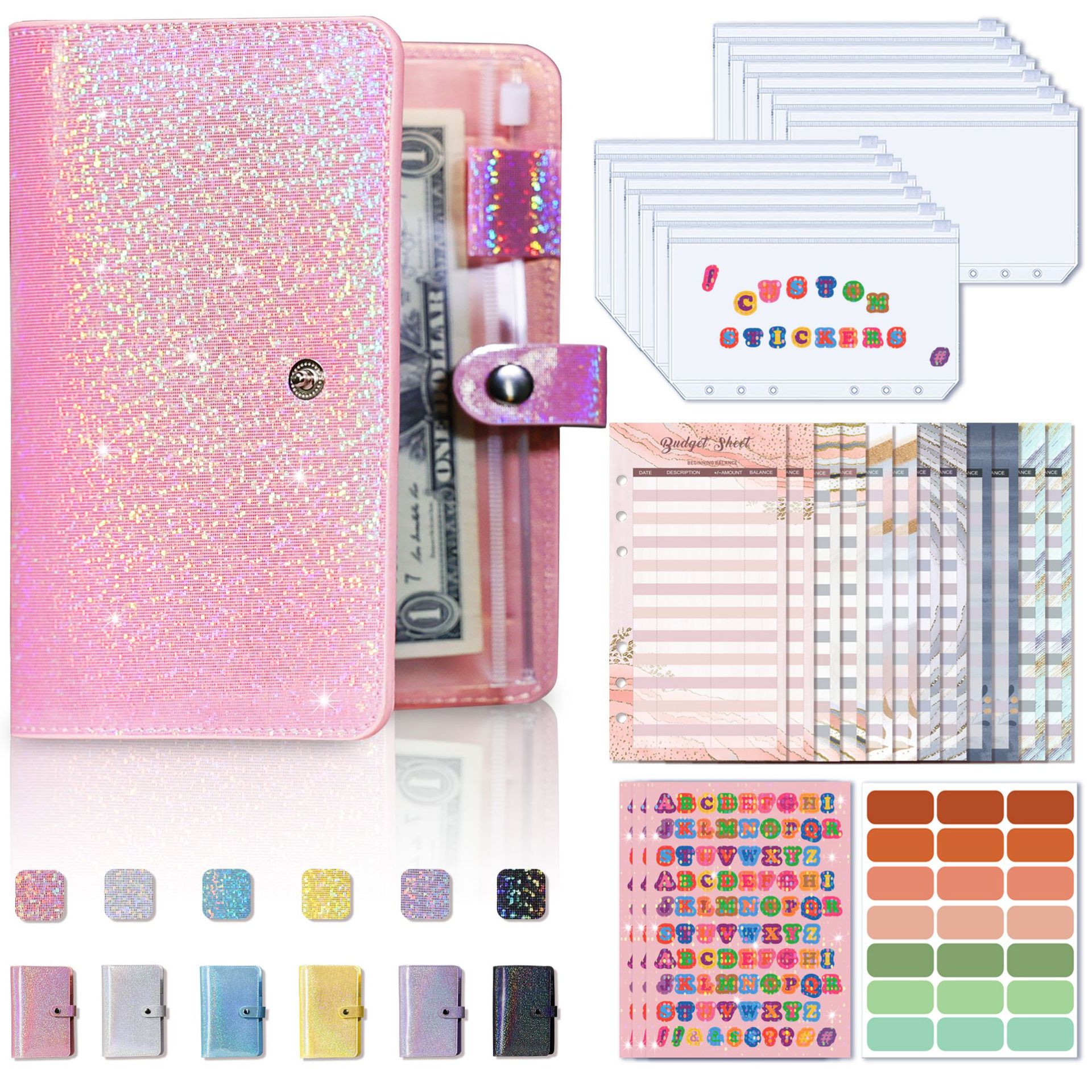Picture of Cross-Border Morandi A6 Loose-Leaf Accounting Notebook Creative Macaron Cash Budget Financial Planning Hand Ledger