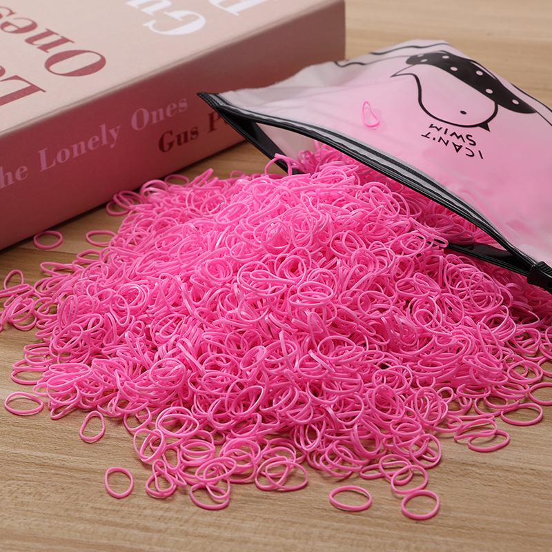 Picture of Children's Hair Rope Disposable Rubber Band Girls' Baby Strongly Pull Constantly Boxed Small Hair Rings Do Not Hit Hair Rope