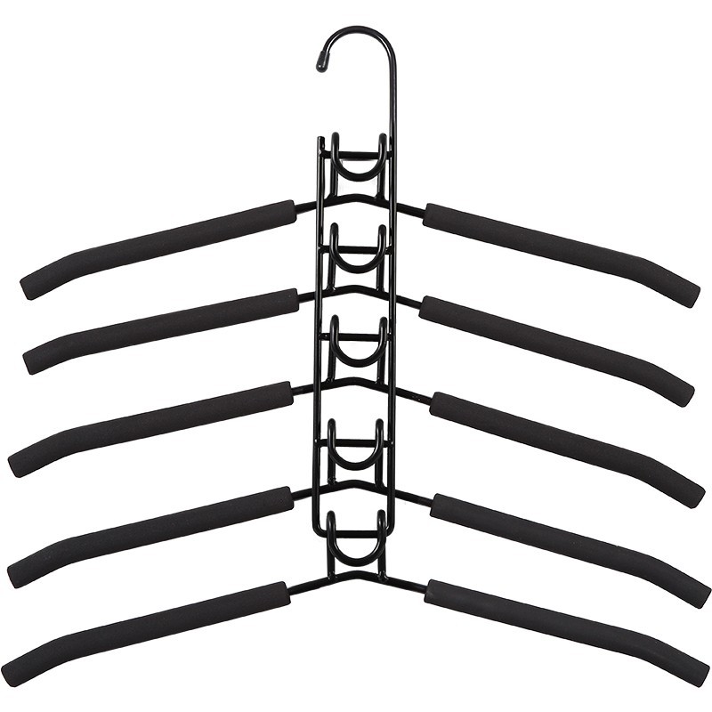 Picture of Space-saving Multi-functional Multi-layer Hanger Hook Magic Home Wardrobe Storage Artifact Hanging Clothes Rack Folding Brace