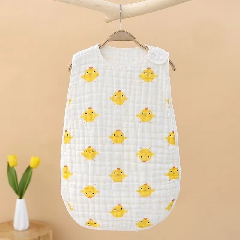 Picture of Baby gauze sleeveless sleeping bag cotton summer thin baby vest newborn children kick-proof quilt wholesale