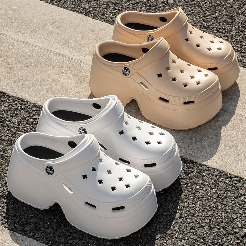 Thick-soled hole shoes women's outdoor slippers women's summer home shoes women's couple EVA slippers sandals women's shoes wholesale