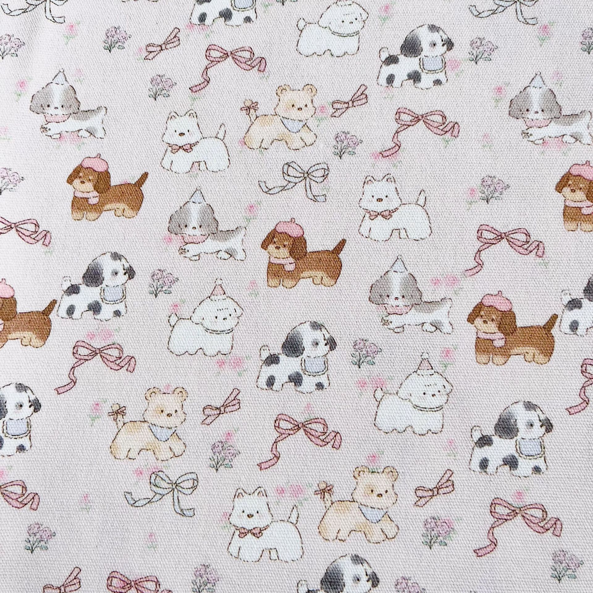 Picture of Bowknot Small Animal All-Cotton Canvas 1.5m Width 1.0m Price Bag Jacket Vest Handmade DIY