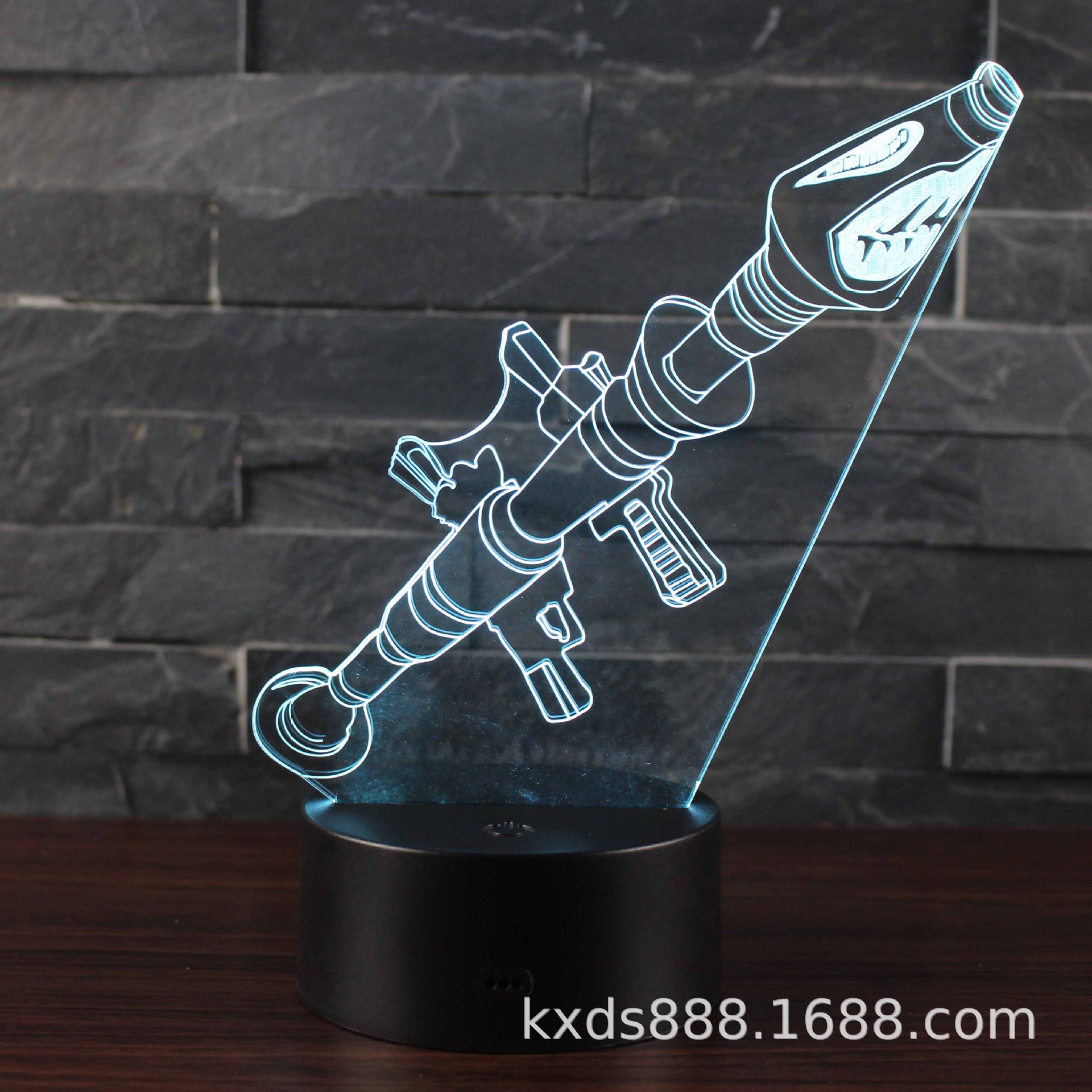 Picture of Kaixing Cross-border Exclusive Fortress Night Game Series 3D Nightlight LED Colorful Touch Remote Control Creative Table Lamp
