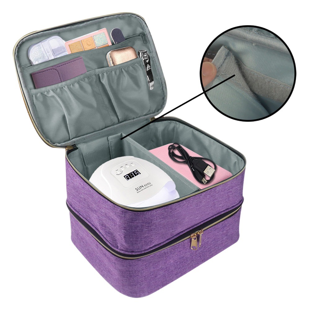 Picture of Portable cosmetic box nail tools nail polish storage bag nail polish storage bag