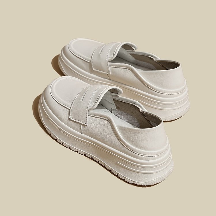 Spring nurse shoes women's soft bottom non-slip breathable 2024 new two-way thick bottom white slip-on shoes