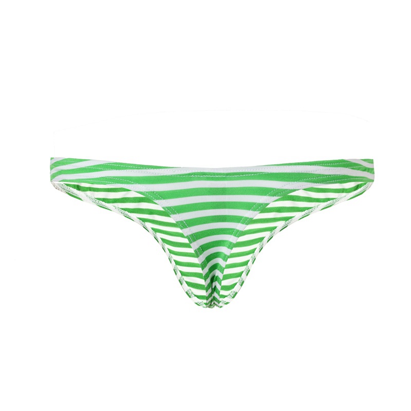 Picture of Underwear Men's Cotton Striped Fashionable Comfortable G-string Men's Low Waist Sexy High-end Youth Trousers