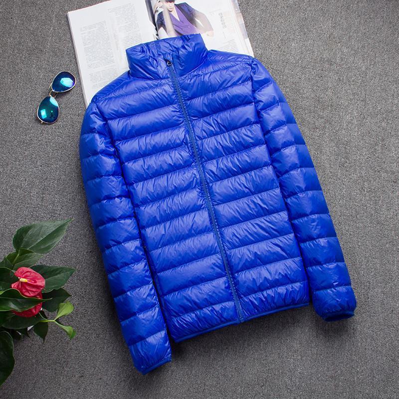 Picture of 2022 autumn and winter new lightweight down cotton-padded jacket men's hooded stand collar short size lightweight young and middle-aged men's coat