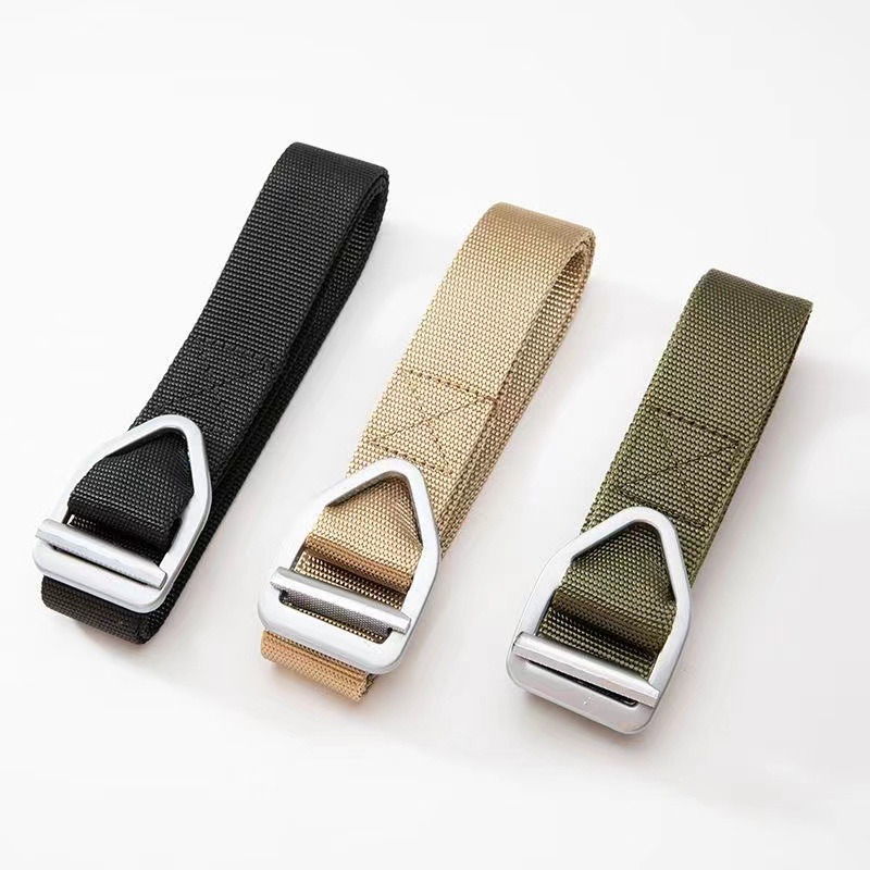 Outdoor Tactical Belt Nylon Belt Bullet Head Officer Men's Alloy Buckle Military Enthusiast Cross-Border Hot Sale