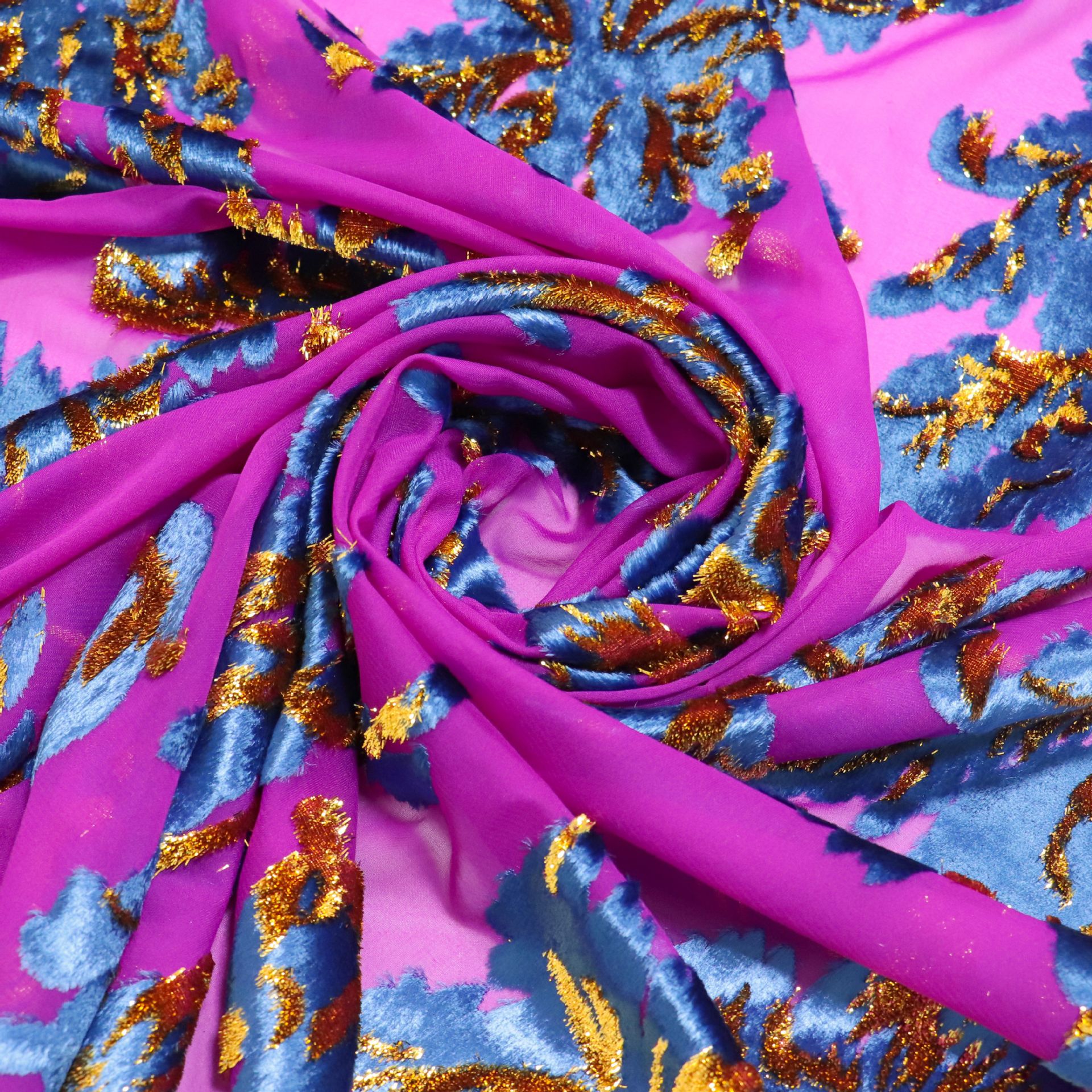 Picture of Factory Wholesale Woven Velvet Jacquard Brocade Velvet Fabric Haute Couture Dress Dress Cheongsam