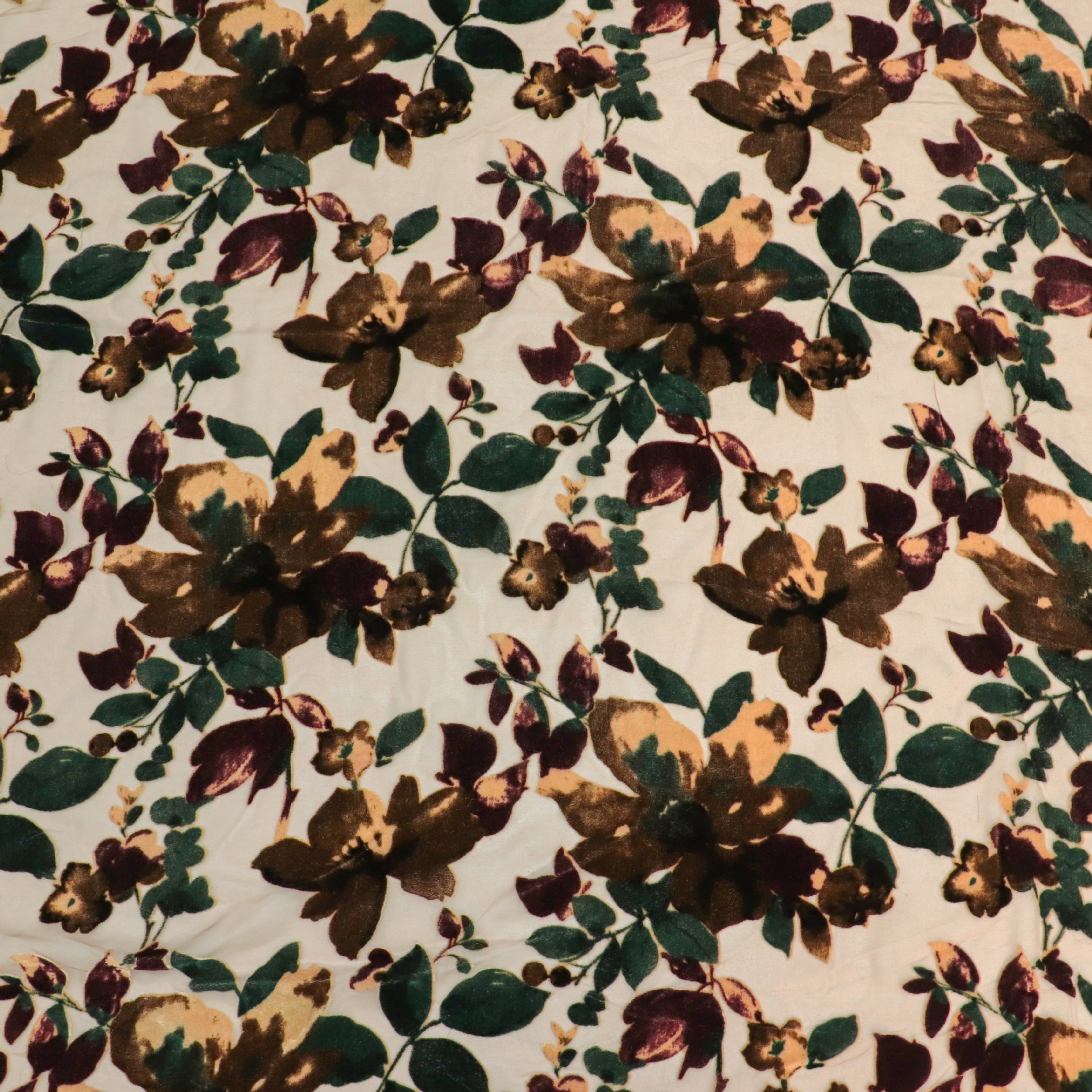 Picture of Factory Wholesale Woven Velvet Brocade Viscose Printed Burnt Flower Velvet Fabric Nightgown Dress Cheongsam