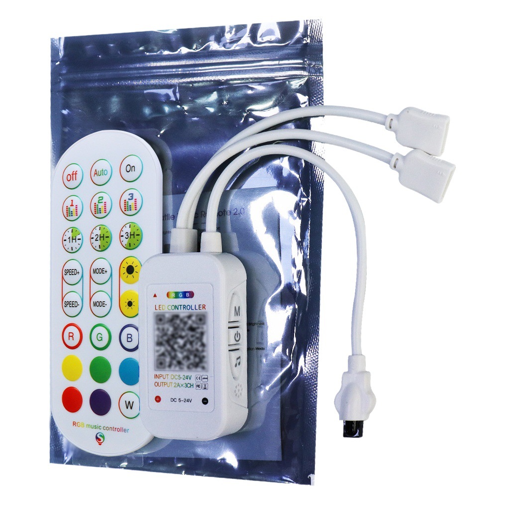 July 2021 new private model factory ledrgb light with Bluetooth controller music timing led controller