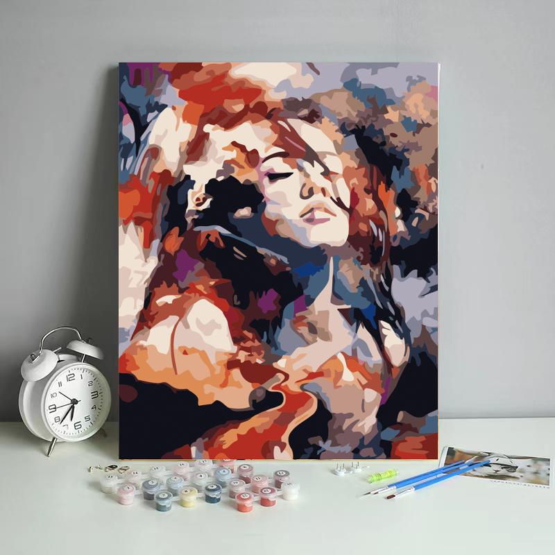 Picture of DIY Digital Oil Painting Factory Human Art Amazon Fba Batch Shopify Cross-Border Foreign Trade Wholesale